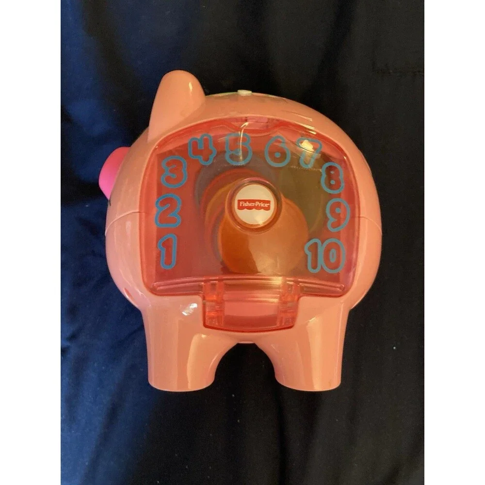 Fisher Price Laugh Learn Smart Stages Musical Piggy Bank | Includes 9 Coins